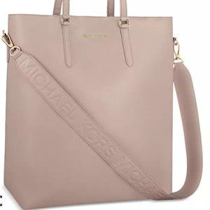 Michael Kors Blush Pink Tote Crossbody Bag Shopper Travel Handbag NEW